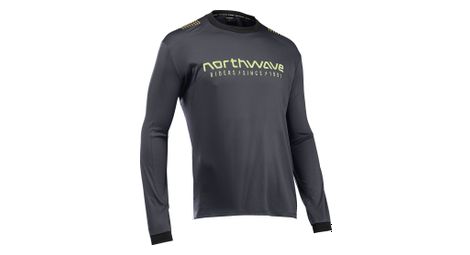 Maillot manches longues northwave sharp noir/vert