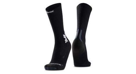 Chaussettes x-socks run discover merino crew noir/light grey