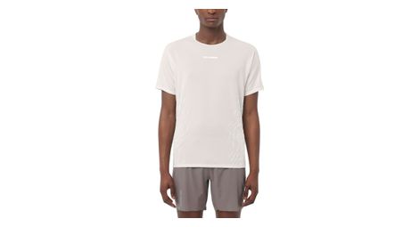 Maillot manches courtes salomon sense aero graphic blanc homme
