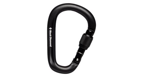 Mousqueton a vis black diamond pearlock noir