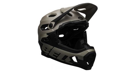 Casque avec mentonnière amovible bell super dh mips gris sable noir