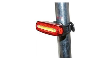 Eclairage velo usb avant blanc sur cintre ou arriere rouge sur tige de selle cob 16 leds noir