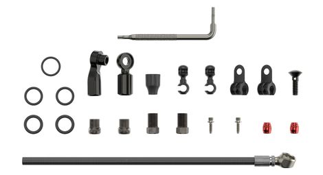 Kit de latiguillos hidráulicos para frenos de disco sram banjo biselado (2000 mm) negro