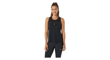 Camiseta de tirantes asics race negra mujer