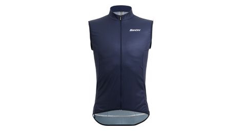 Gilet coupe vent sans manches santini nebula bleu fonce