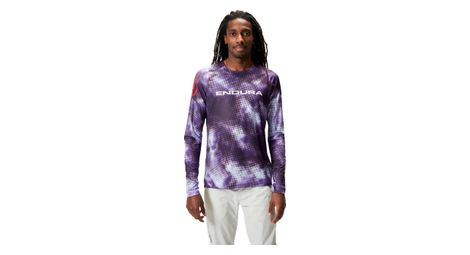 Maillot manches longues endura nuage de pixels ltd - violet