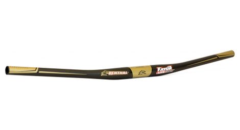 Renthal fatbar carbon lite zero rise stuur 780mm 31,8 mm zwart goud