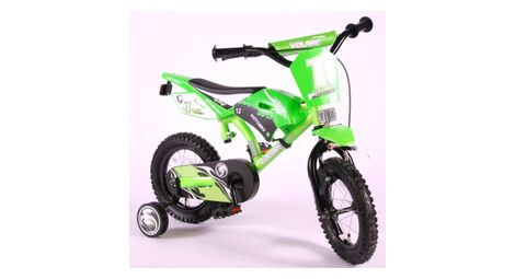 Vélo moto enfant volare - garçon - 12 po - vert - assemblé à 95 %