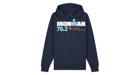 Felpa con cappuccio ironman 70.3 italy emilia-romagna navy