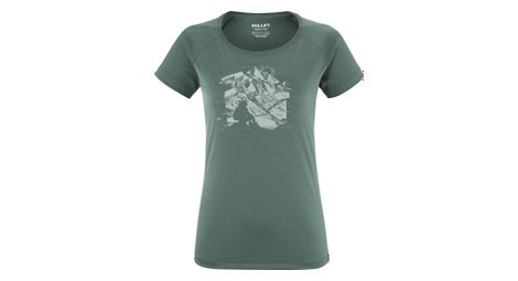 Camiseta técnica de mujer mijo tana verde