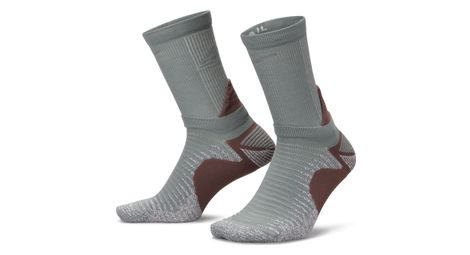Nike trail running crew unisex socks grey