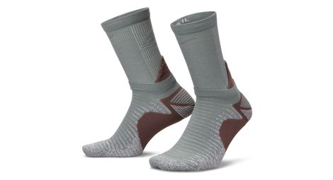 Nike trail running crew unisex socks grey 44-46