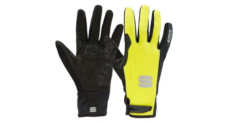 Gants longs unisexe sportful essential 2 jaune noir
