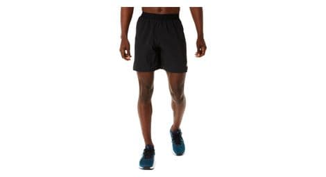 Pantalón corto asics road 7in 2-in-1 negro hombre