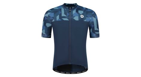 Maillot Manches Courtes Rogelli Essential Graphic Bleu Homme
