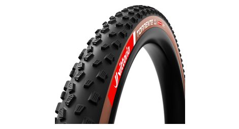 Pneu VTT Vittoria Torrente XC Race 29'' Tubeless Ready Souple Graphene Race Formulation Flancs Marron