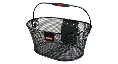 Klickfix panier avant oval maille noir