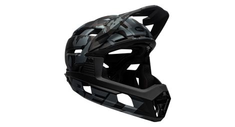 Casque avec mentonnière amovible bell super air r mips noir camo