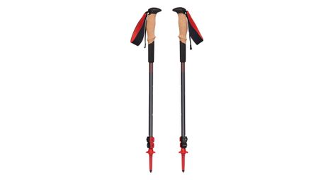Bastoncini da trekking black diamond pursuit shock nero/rosso 140