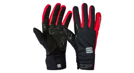 Guantes largos sportful essential 2 rojo negro