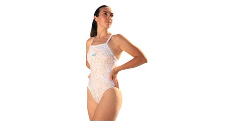 Bañador Mako Aumakua con estampado de hojas doradas para mujer