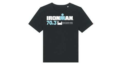 Maglietta a manica corta ironman 70.3 rapperswil nero donna