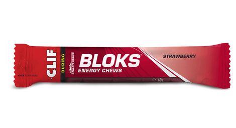 Gommes énergétiques clif bloks energy chews fraise - 60g