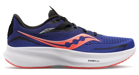 Chaussures running saucony ride 15 bleu rouge