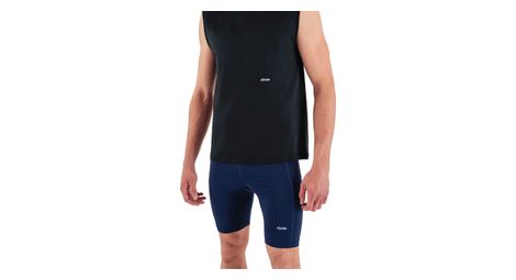 Short de compression running circle hit the road bleu marine