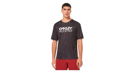 Maillot manches courtes oakley factory pilot mtb noir