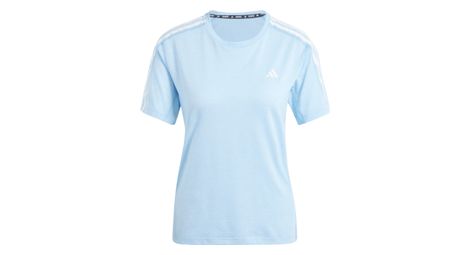 Maillot manches courtes femme adidas performance own the run bleu