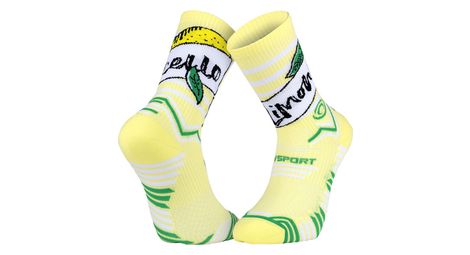 Chaussettes bv sport collector nutrisocks limoncello jaune vert