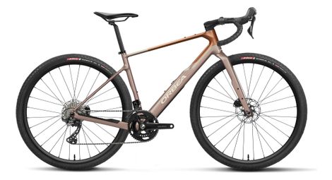 Orbea Terra M30TEAM Gravel-Rad, Shimano GRX 12-fach, 700 mm, Beige Nickel / Braun Cinnamon 2027