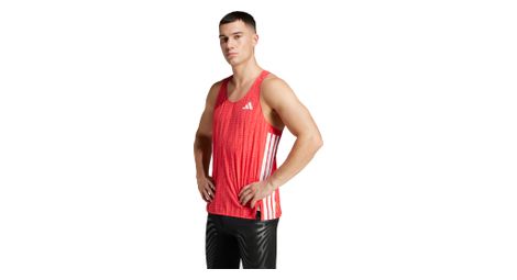 Camiseta de tirantes adidas adizero roja hombre