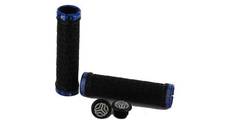 Sb3 paire de grips logo noir lock on bleu