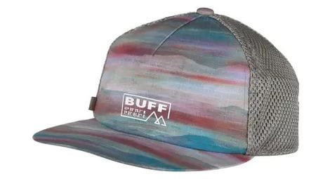 Unisex buff pack trucker cap grey/blue/red