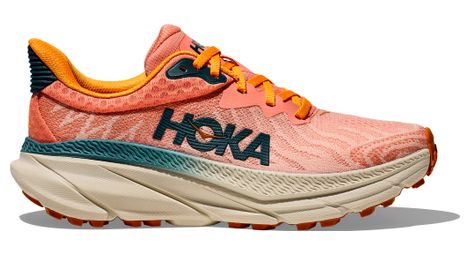 Zapatillas de trail hoka challenger 7 rosa / azul para mujer