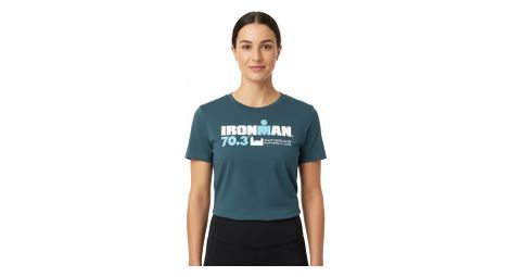 Ironman 70.3 Rapperswil Kurzarm T-Shirt Türkis Blau Damen