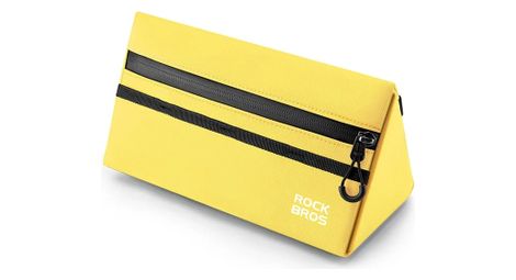 Sacoche de guidon de vélo 1,3L, pochette de rangement - Jaune