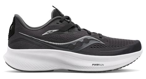 Chaussures running femme saucony ride 15 noir blanc 