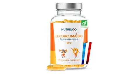 Curcuma bio brevete haute absorption - confort articulaire - 60 gelules