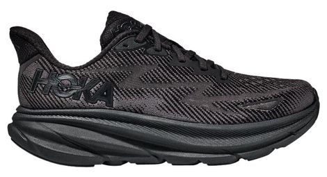 Hoka clifton 9 wide running shoes black