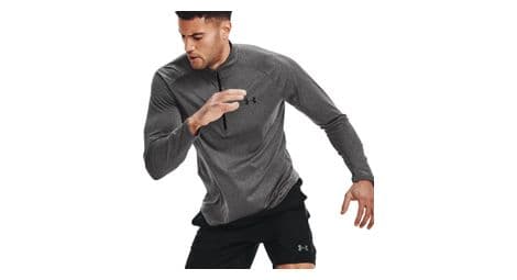 Haut manches longues 1/2 zip under armour tech 2.0 gris homme