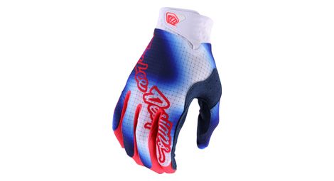 Gants longs troy lee designs air lucid blanc bleu