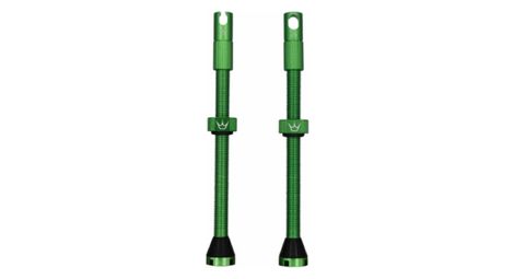 Valvole tubeless peaty's cnc 80mm verde smeraldo