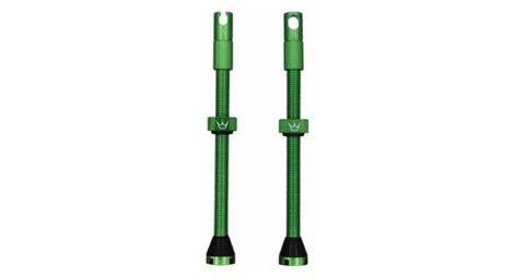 Peaty's cnc tubeless valves 80mm emerald green