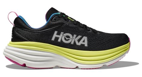 Hoka bondi 8 running shoes black yellow 43.1/3