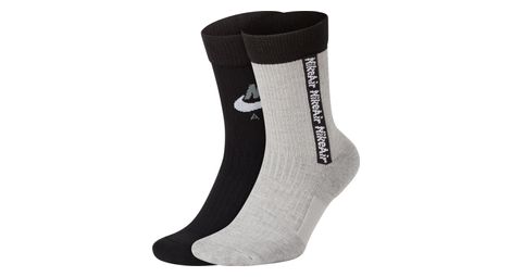 Paire de chaussettes nike air snkr blanc noir