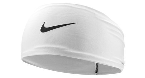 Cinta de pelo nike dri-fit fury classic wide blanca