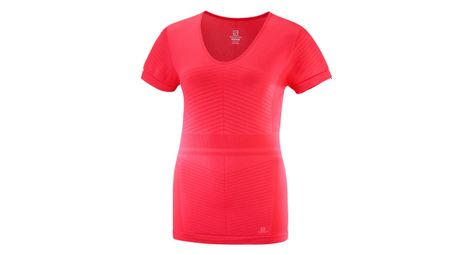 Maillot manches courtes femme salomon elevate move on rouge